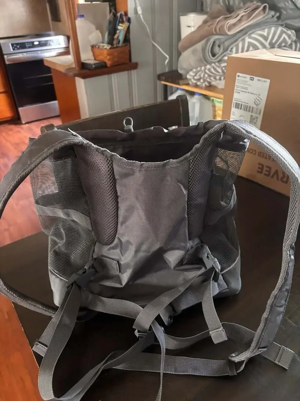 Outward Hound Raise The Woof Small Dog Front Carrier Backpack Gray